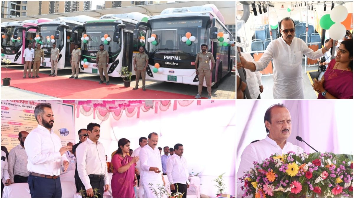 Pune electric bus depots Charholi Maan