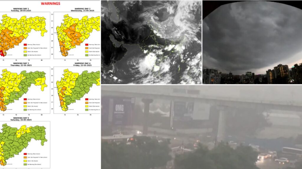 Heavy Rains and Thunderstorms to Continue Across Maharashtra – Orange and Yellow Alerts Issued 1 Heavy Rains and Thunderstorms to Continue Across Maharashtra – Orange and Yellow Alerts Issued