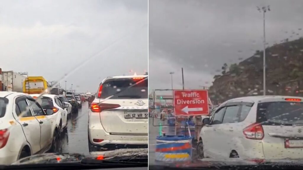 Pune-Mumbai Expressway traffic jam