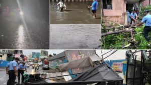 Pune: Heavy Rain Causes Chaos – 2 Hoardings Collapse, 15 Trees Uprooted, Waterlogging Widespread