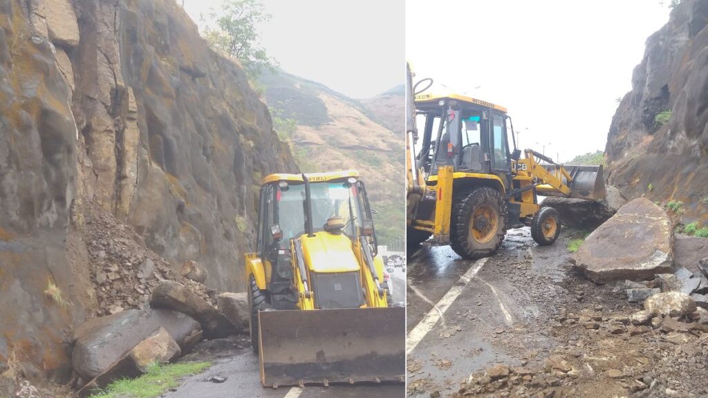 Pune: Landslide Near New Katraj Tunnel Disrupts Traffic Amid Heavy Rains