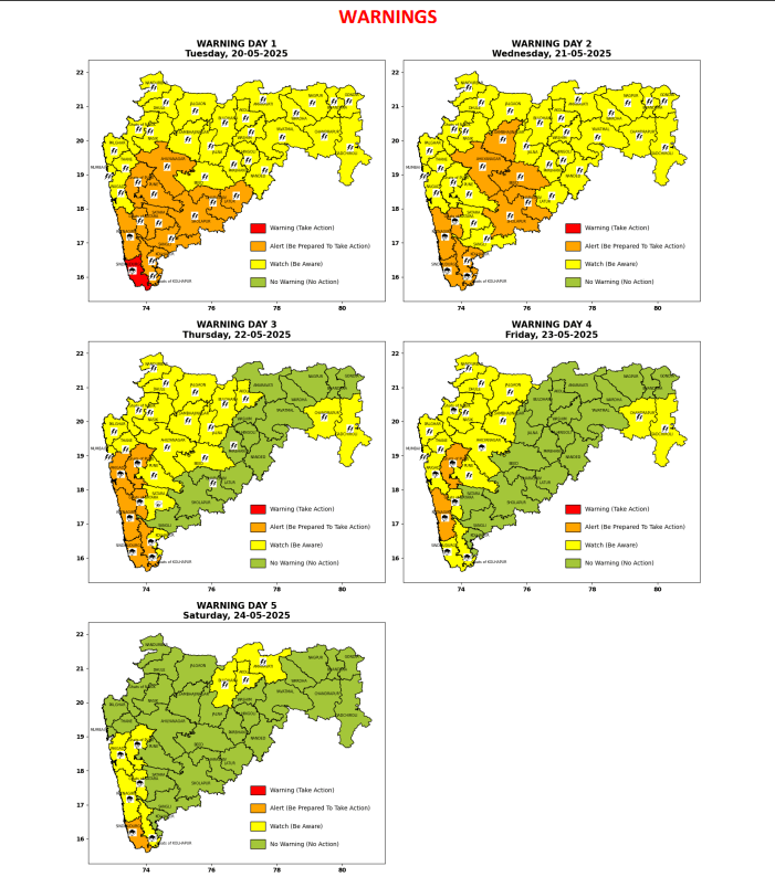 Heavy Rains and Thunderstorms to Continue Across Maharashtra – Orange and Yellow Alerts Issued 2 Screenshot 2025 05 20 185836