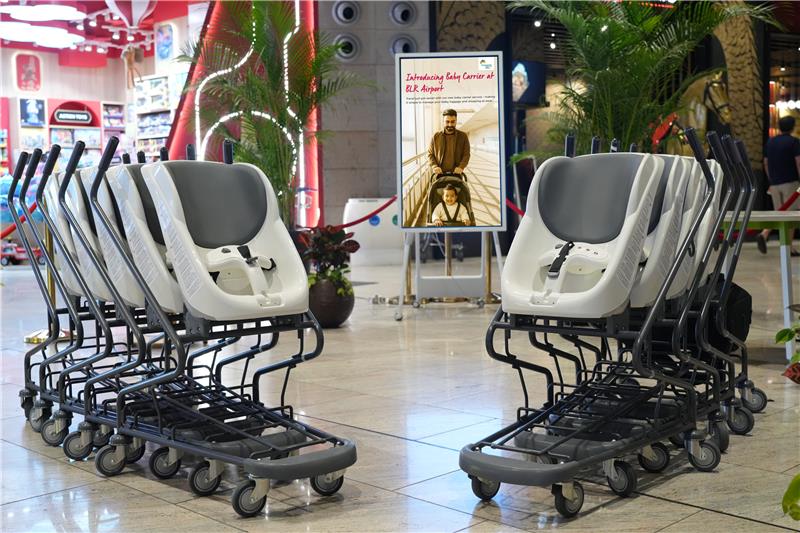 Bengaluru Airport baby carrier trolleys