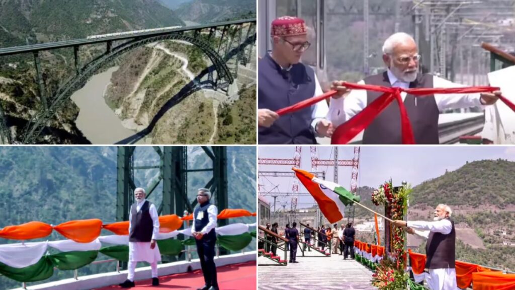 J&K Milestone: PM Modi Inaugurates Chenab & Anji Bridges, Flags Off Vande Bharat Trains to Srinagar