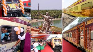 Chhatrapati Shivaji Maharaj Bharat Gaurav Tourist Train Flagged Off by CM Devendra Fadnavis