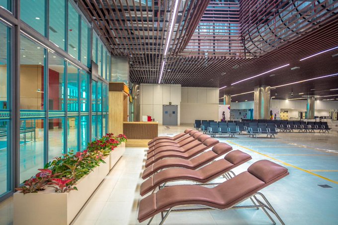 Pune Airport Enhances Passenger Comfort and Services with New Initiatives and Record Flight Operations 2 Comfortable Recliners at Pune Airport