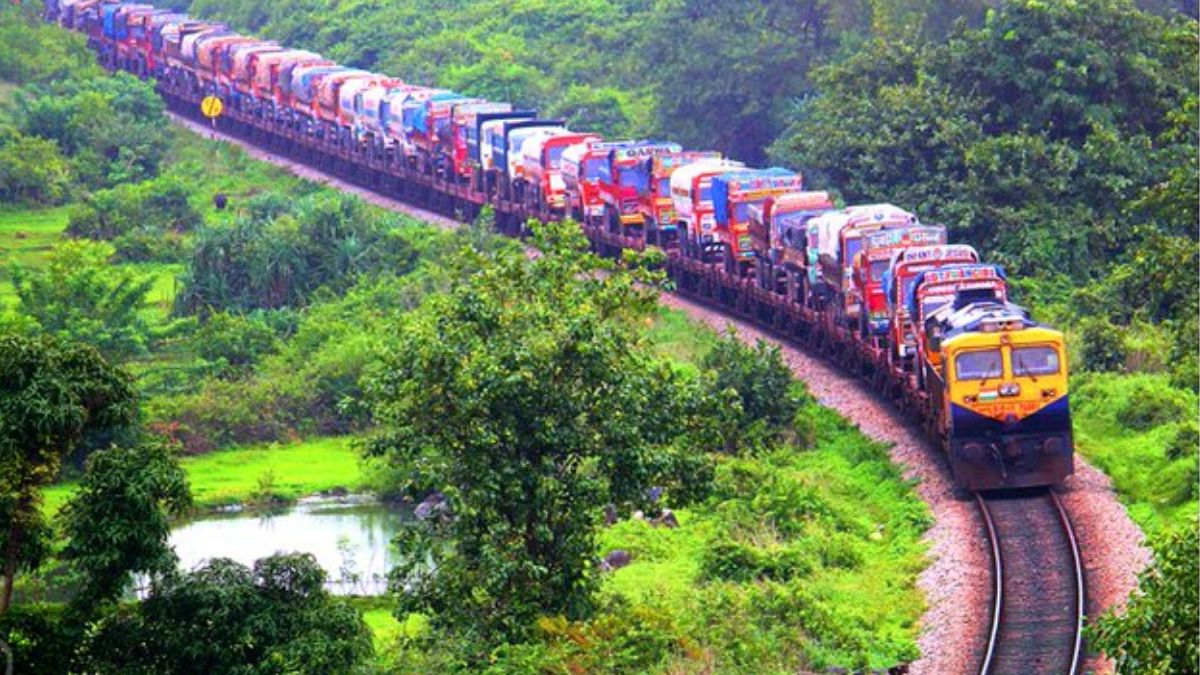 RoRo car transport Konkan Railway Ganpati 2025