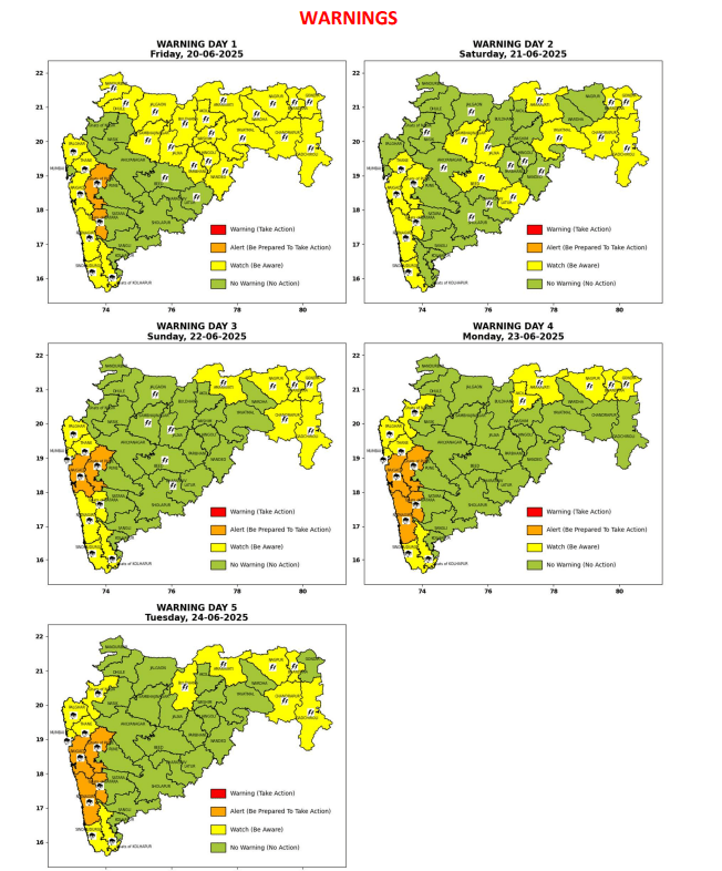 Maharashtra Weather: District Wise Weather Alerts | IMD