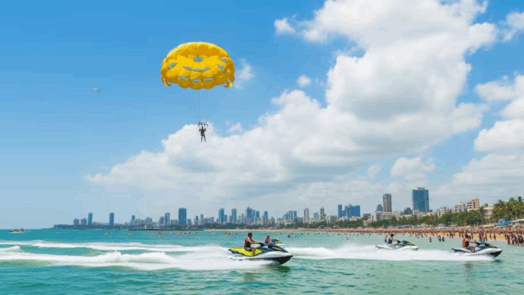 Parasailing & Jet Skiing at Juhu or Girgaum Chowpatty