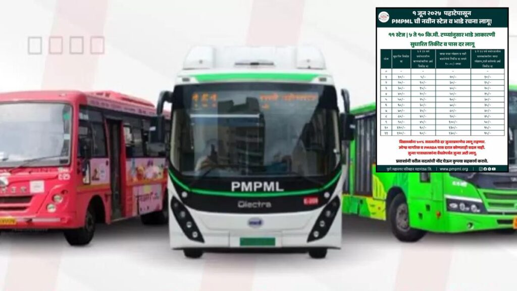 New PMPML Bus Fare Structure from June 1: Check Revised Ticket and Pass Rates for All 11 Stages