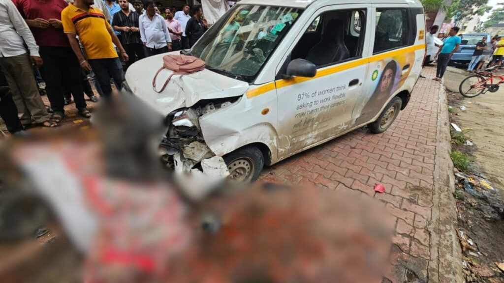 Speeding car accident in Pune Sukh Sagar Nagar