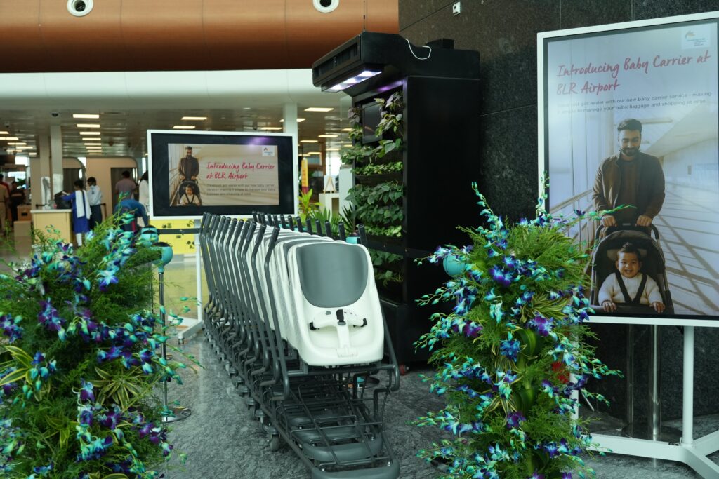 Bengaluru Airport baby carrier trolleys