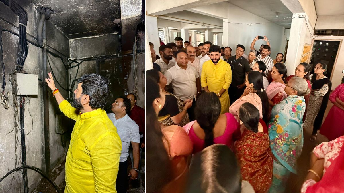 Pune: Fire at Vanaj Housing Society in Kothrud Causes Major Damage, Two Injured in Rescue Operation