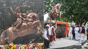 Amit Shah unveils Bajirao Peshwa statue at NDA