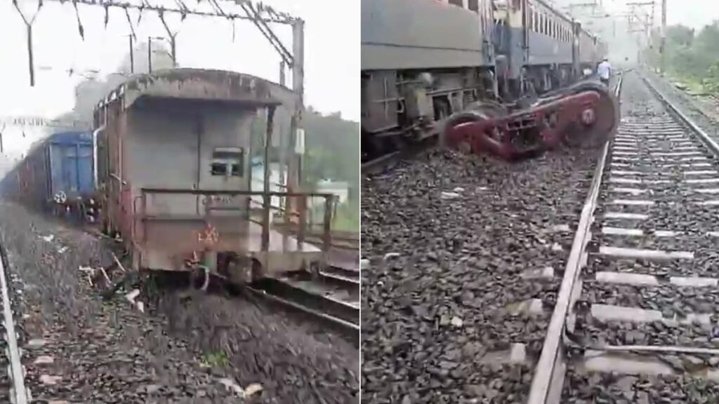 Pune: Goods Train Derails Near Bhor Ghat, Disrupts Mumbai-Pune Rail Traffic; No Injuries Reported 1 Goods train derailment Bhor Ghat