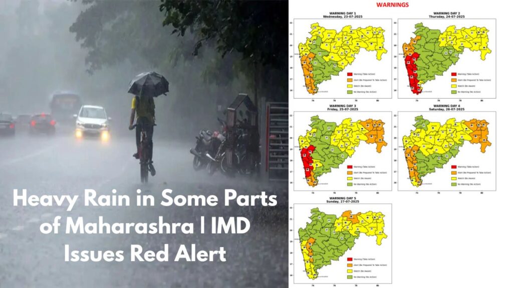 Monsoon in Full Revival: Red Alert Issued for Pune, Kolhapur & Satara Ghats, Konkan; Orange Alert in Multiple Districts 1 Heavy Rainfall Alert in Maharashtra