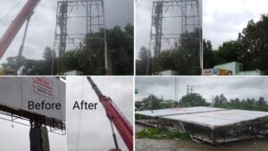 Illegal hoardings removal in Pune