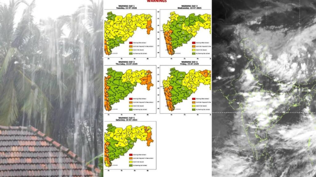 Maharashtra Weather Update: Heavy to Very Heavy Rainfall Expected Across State for Next 4-5 Days 1 Maharashtra Weather Update