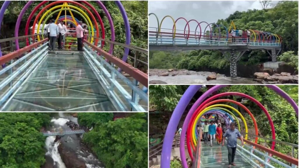 Napne Glass Bridge: Maharashtra’s First Glass Bridge Over Napne Waterfall Nears Completion 1 Napne Glass Bridge