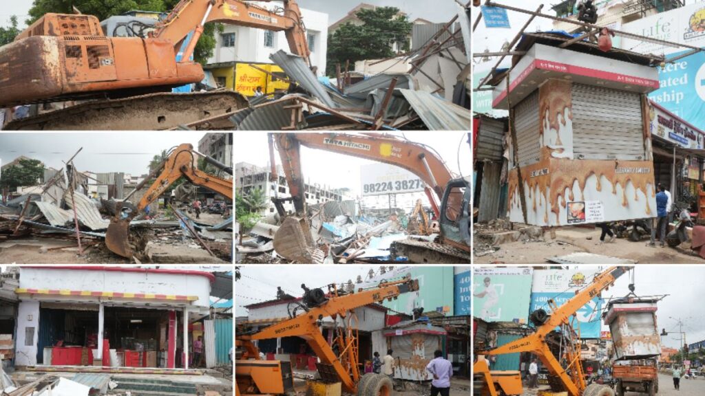 Pune: PMRDA Conducts Massive Drive Against Illegal Encroachments in Hinjawadi, Maan, and Marunji Areas 1 PMRDA anti-encroachment drive Hinjawadi Pune