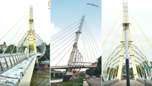 Pune Metro pedestrian bridge