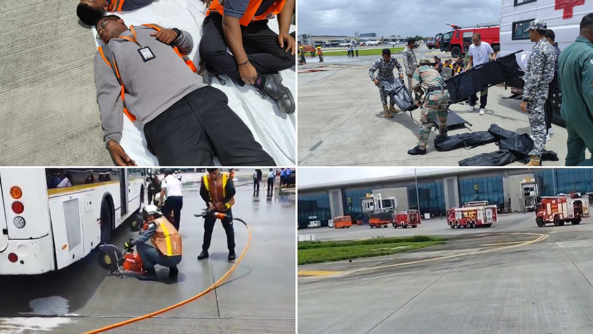 Pune airport emergency mock drill