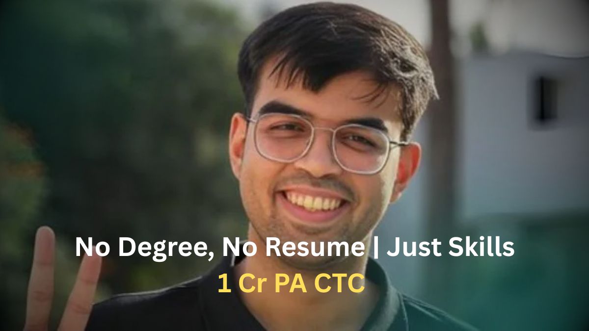 ₹1 crore salary without degree