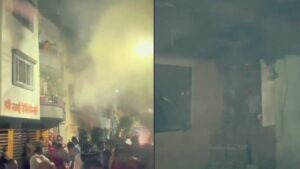 Fire in Pimple Gurav building