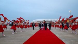 Modi Lands in Tianjin