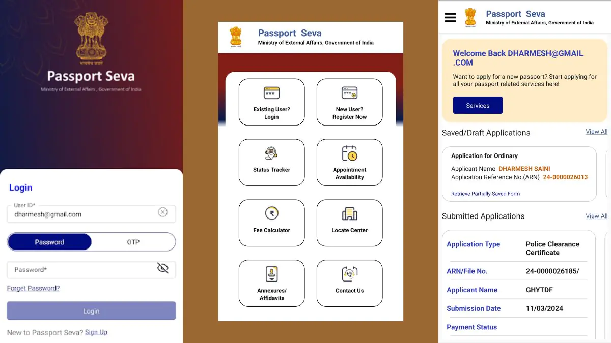 Passport Seva App