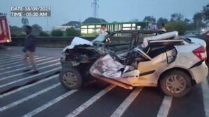 A tragic Pune highway accident on the Mumbai-Bengaluru road