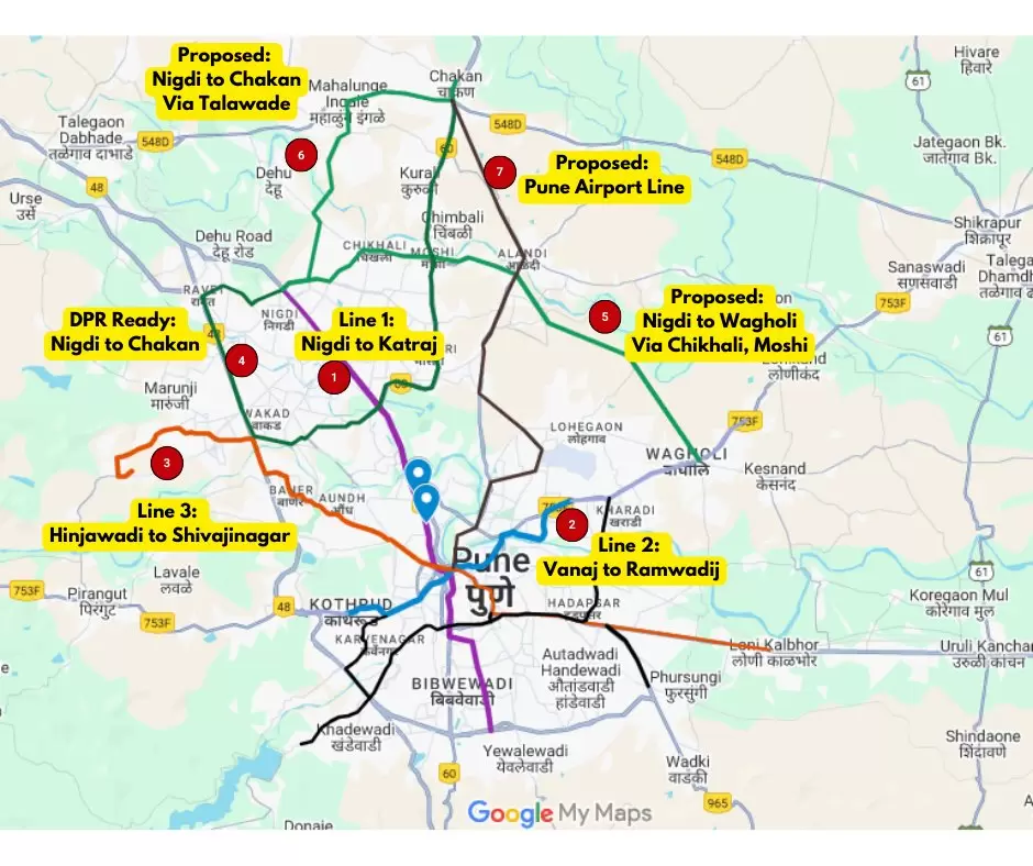 Bhakti-Shakti to Chakan Pune Metro