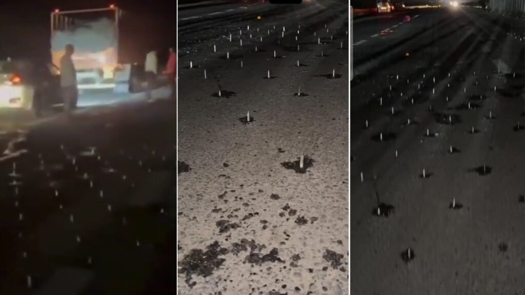 Nails Like Objects Found on Samruddhi Expressway: Several Cars Suffer Tyre Punctures, MSRDC Responds 1 Samruddhi Expressway nail punctures