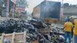 Container fire near Khed Shivapur