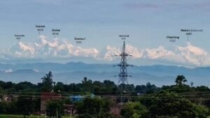 Himalayan peaks visible from Bihar