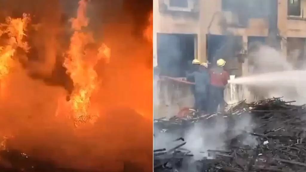 Nehru Nagar Stadium fire