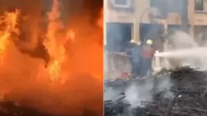 Nehru Nagar Stadium fire
