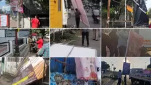 Pune illegal flex board removal