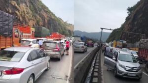 Traffic Jams Continue On Pune-Mumbai Expressway
