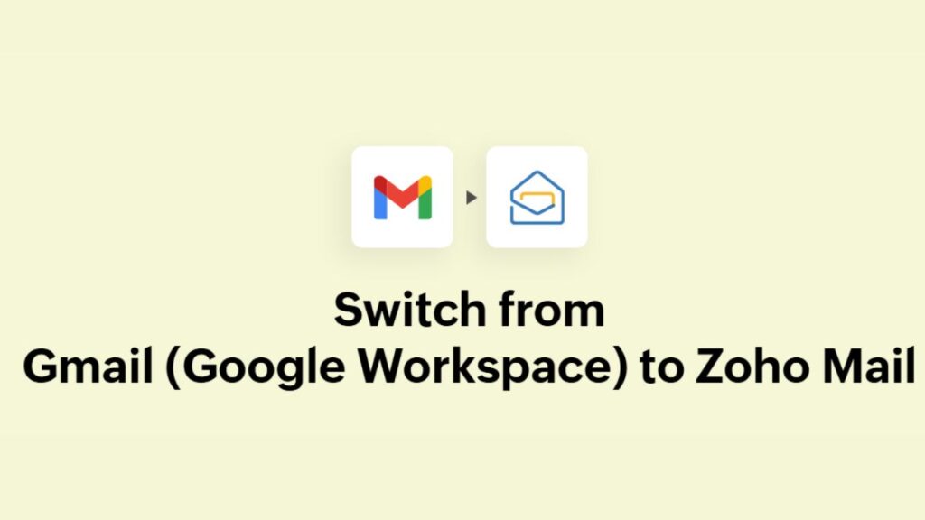 migrate from Gmail to Zoho Mail