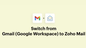 migrate from Gmail to Zoho Mail