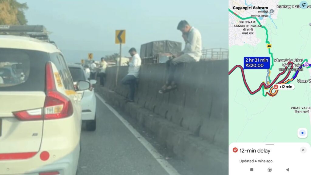 traffic congestion on Mumbai-Pune Expressway
