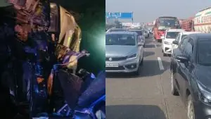 Massive Jam After Accident on Mumbai-Pune Expressway: Truck Crashes Into Car Near Kamshet, Two Killed