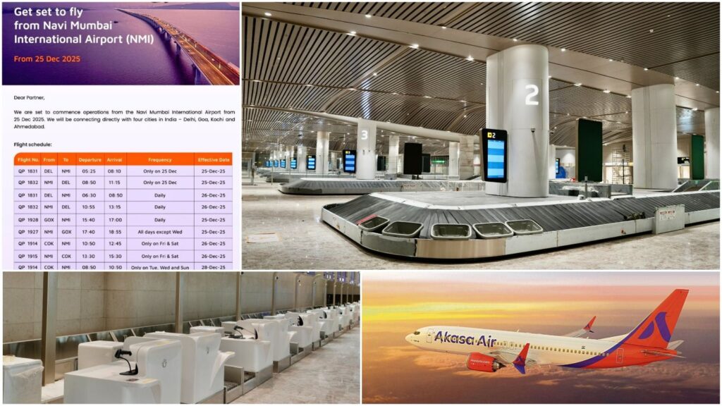 Akasa Air Announces Flights from Navi Mumbai International Airport, Releases Schedule for Direct Routes to Four Cities