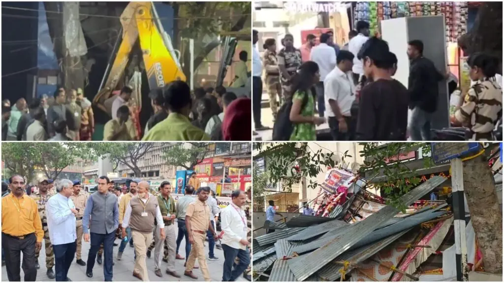 Anti-Encroachment Drive in Pune: PMC Targets Over 50 Illegal Setups on JM Road and FC Road