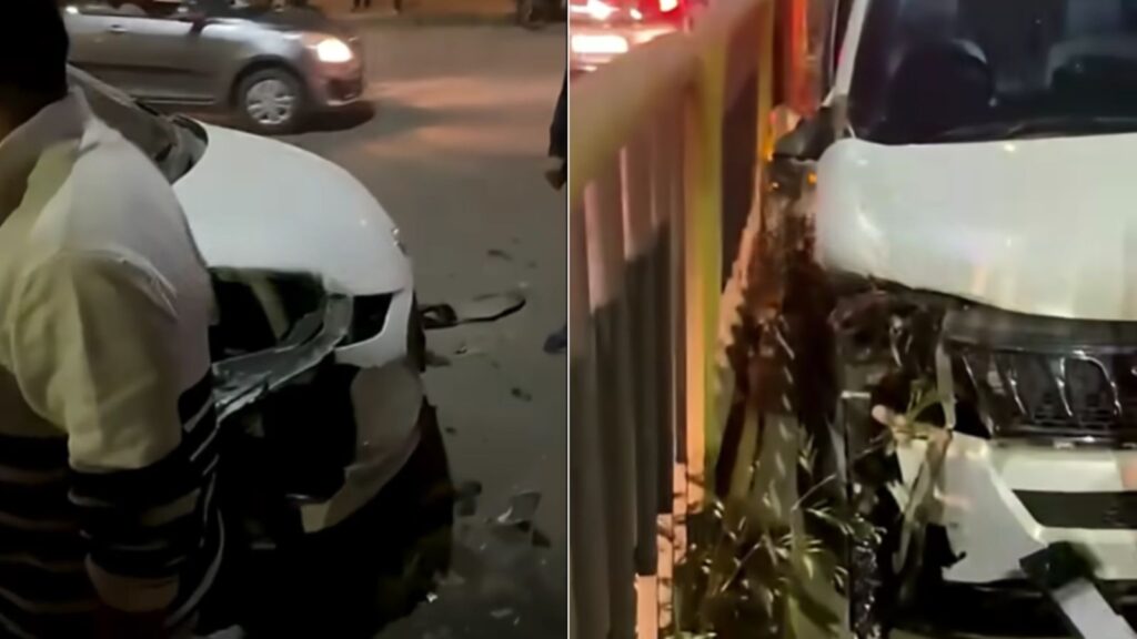 Pune: Head-On Collision Between i10 and XUV on Jagtap Dairy–Wakad BRT Road, Family Injured