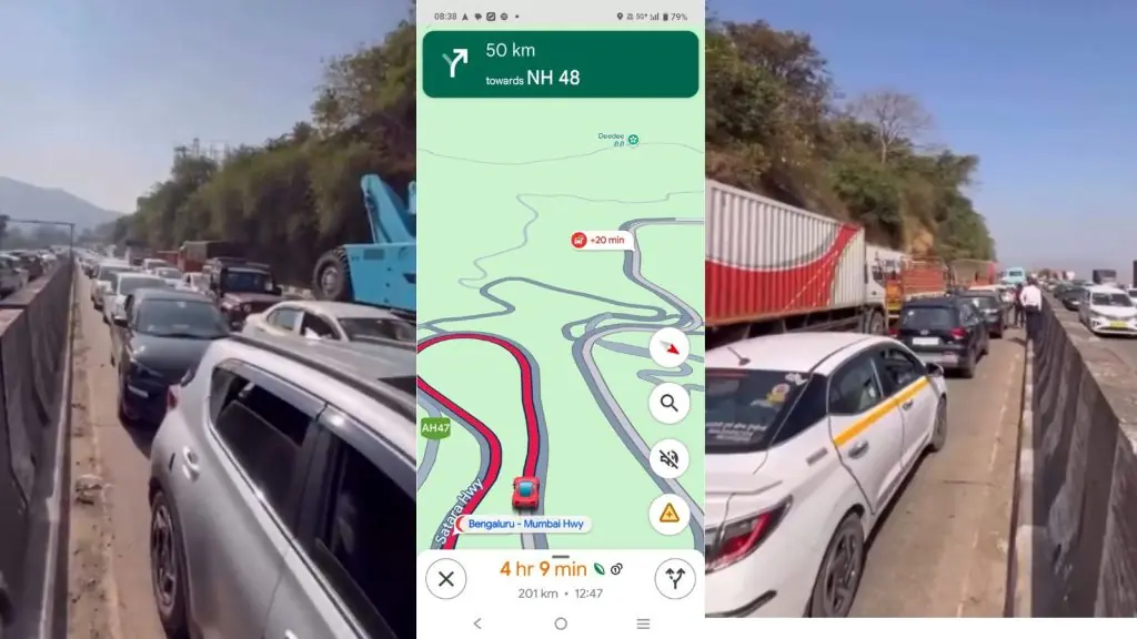 Massive Traffic Jam on Mumbai-Pune Expressway; Commuters Stuck in Holiday Traffic