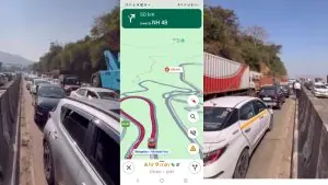 Massive Traffic Jam on Mumbai-Pune Expressway; Commuters Stuck in Holiday Traffic