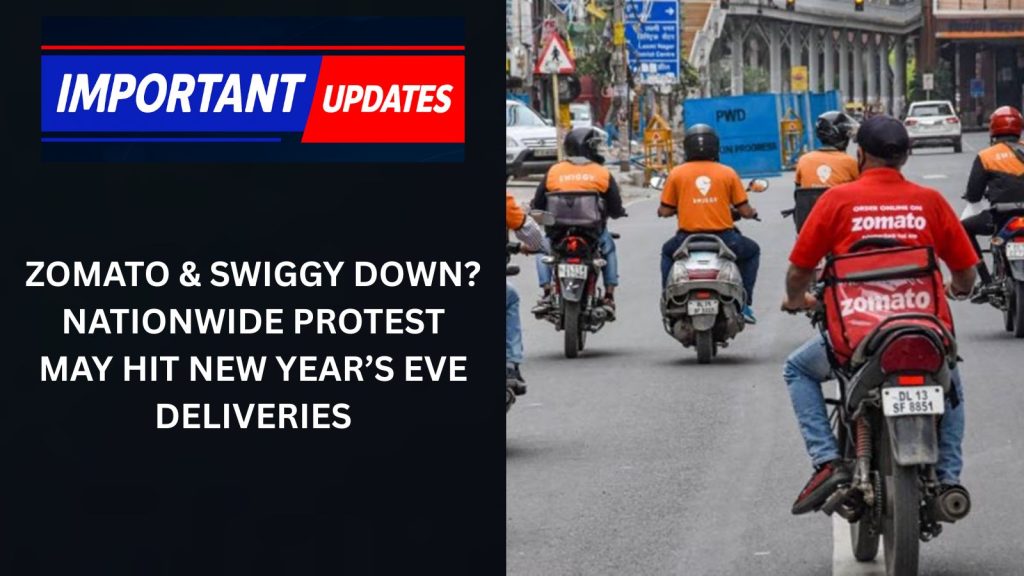 New Year’s Eve Delivery Crisis: Zomato, Swiggy Services Hit as 1.5 Lakh Gig Workers Strike Today