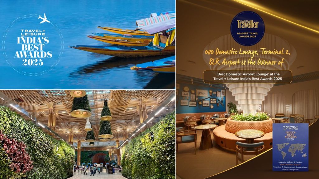 Double Win for Bengaluru: BLR Airport T2 Terminal and 080 Domestic Lounge Named Best in India at Travel + Leisure India’s Best Awards 2025